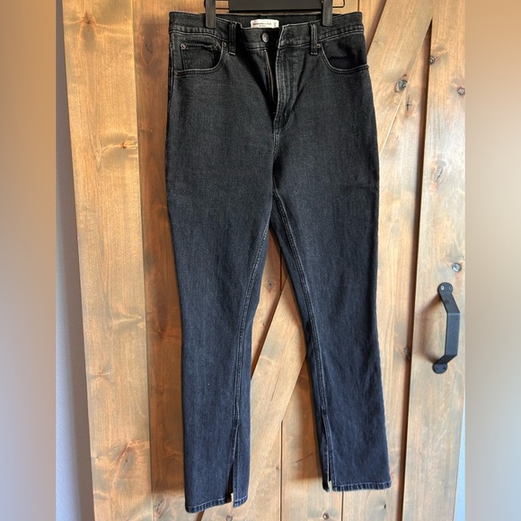 Abercrombie black vent hem Jean - Picture 6 of 11